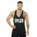 Muscle Barcode Tank - Black