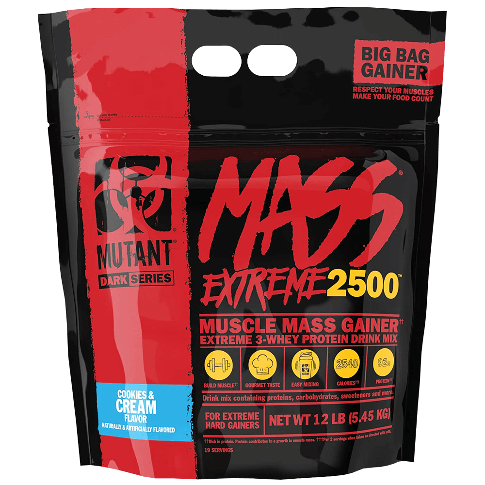 Mutant Mass Extreme 2500 Cookies & Cream - 5450g.