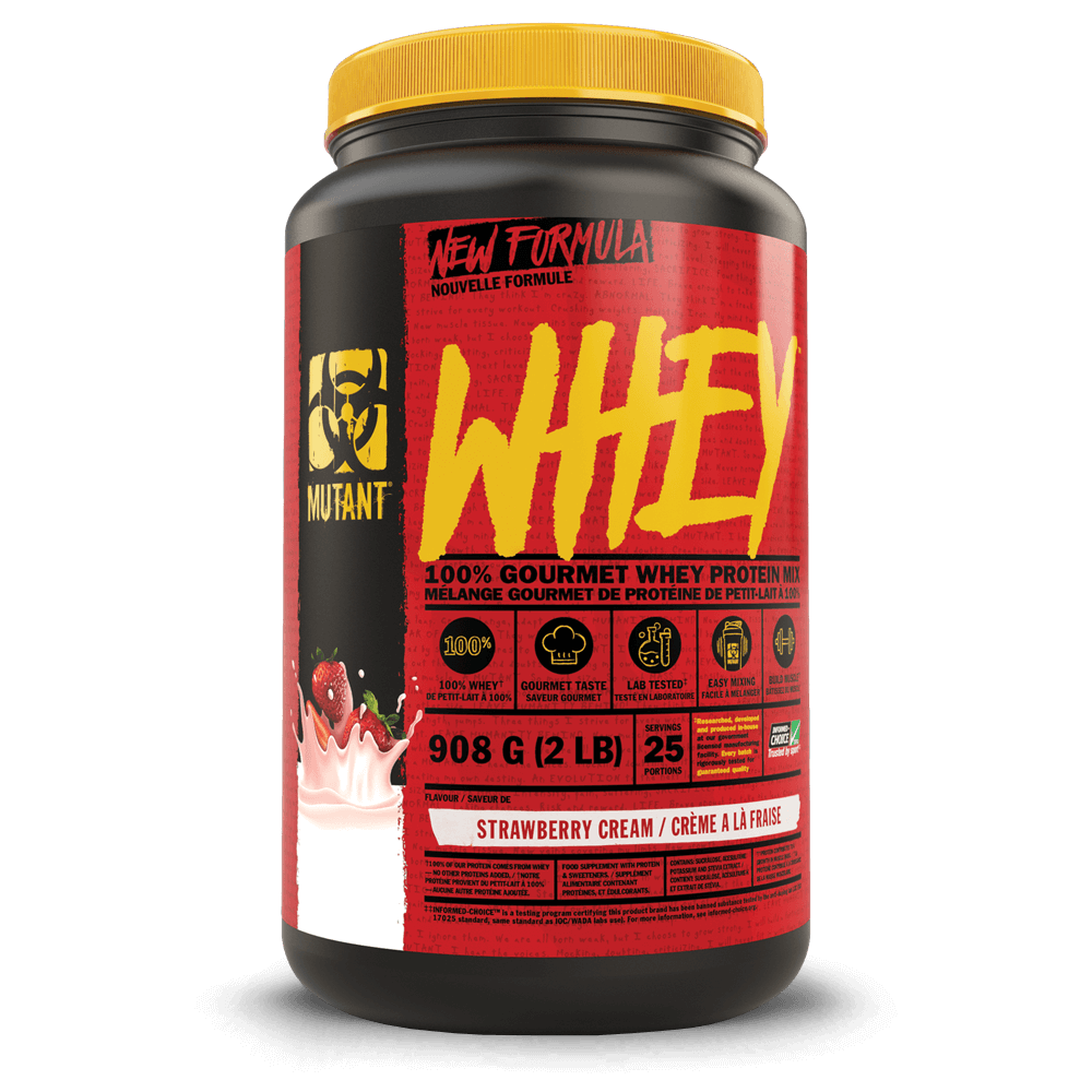 Mutant Whey Strawberry Cream - 908g.