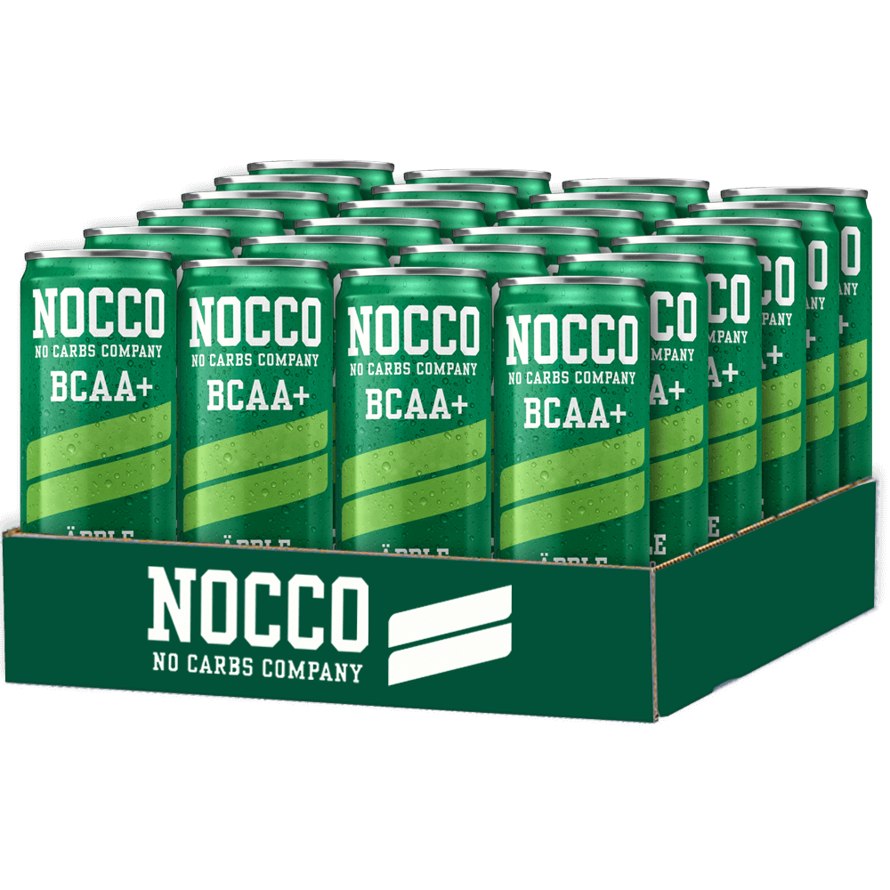 NOCCO BCAA+ Koffeinfri Äpple - 24x330ml. (inkl. SE pant)