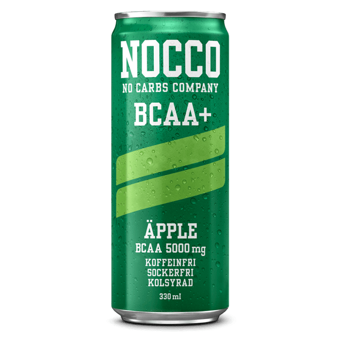 NOCCO BCAA+ Koffeinfri Äpple - 24x330ml. (inkl. SE pant)