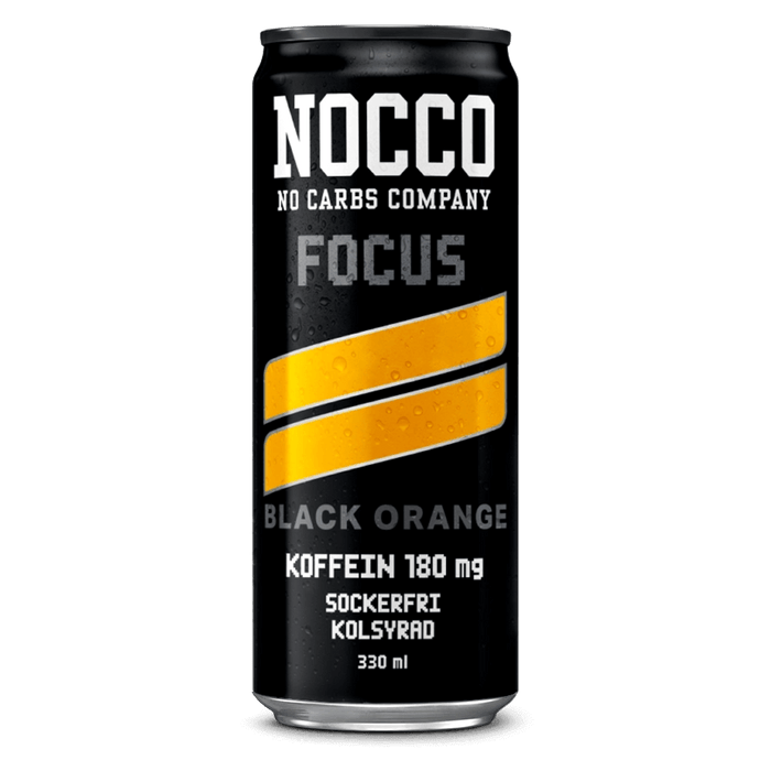 NOCCO Focus Black Orange - 330ml. (inkl. SE pant)