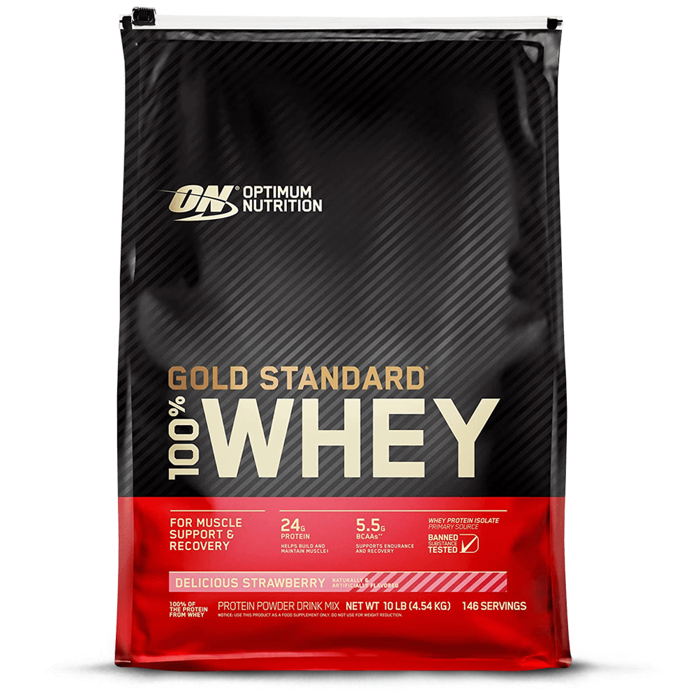 100% Whey Gold Standard Delicious Strawberry - 4545g.