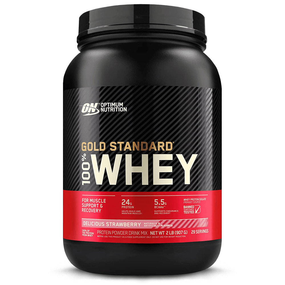 100% Whey Gold Standard Delicious Strawberry - 908g.