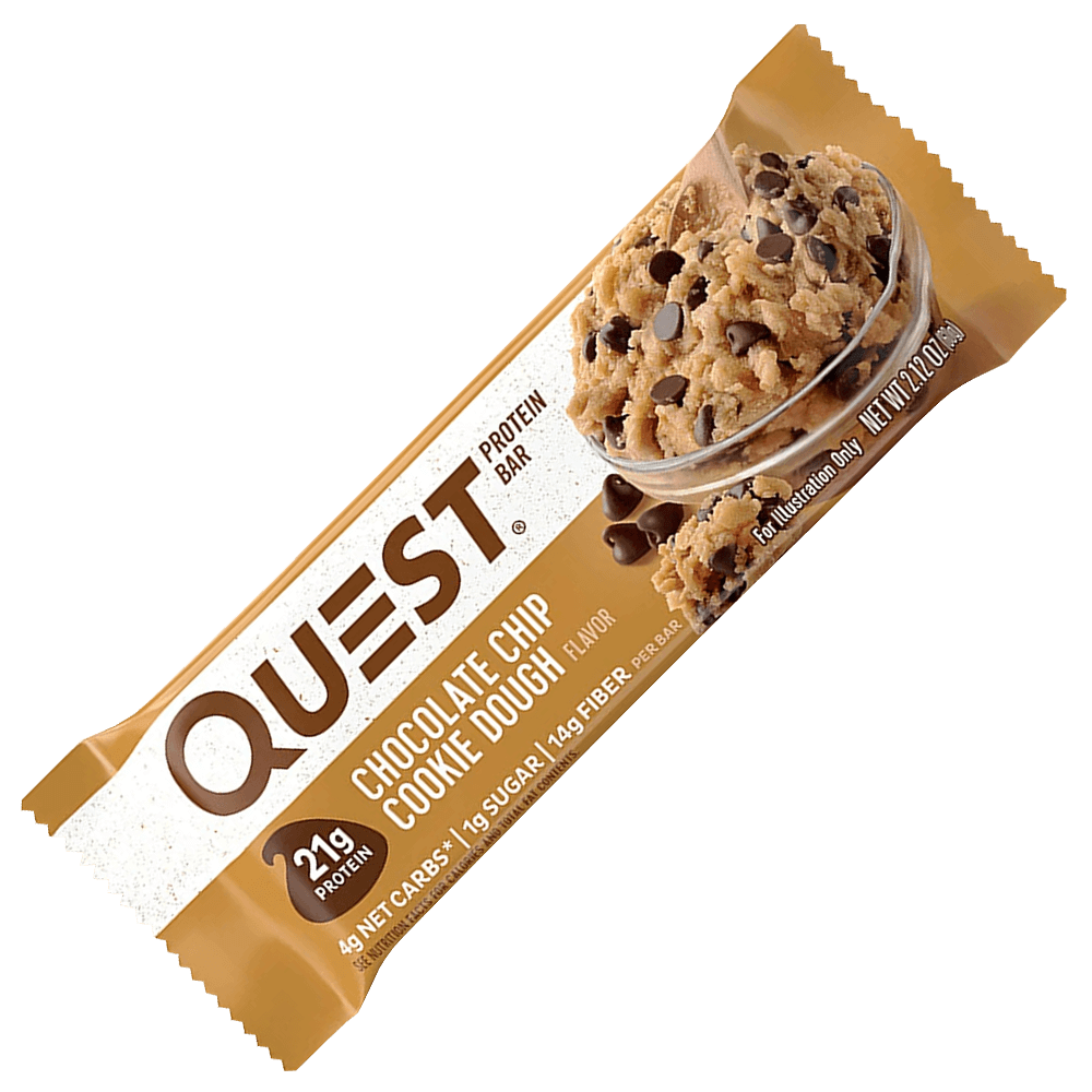 Quest Protein Bar Chocolate Chip Cookie Dough 60g.