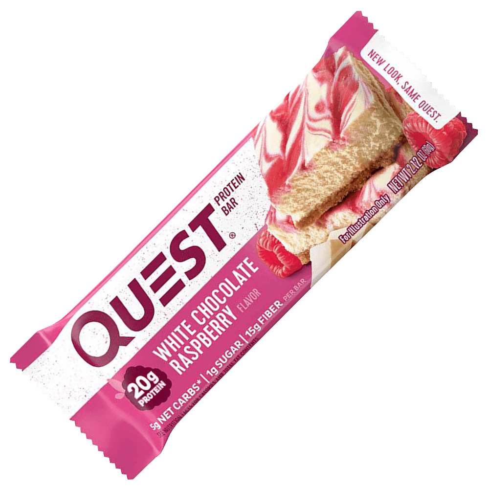 Quest Protein Bar White Chocolate Raspberry - 12x60g.