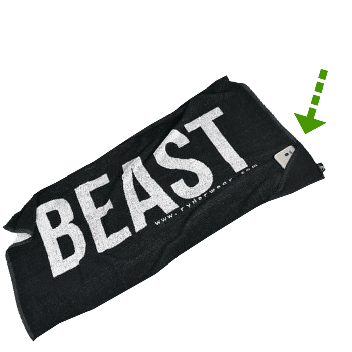 Ryderwear Towel - Black/White