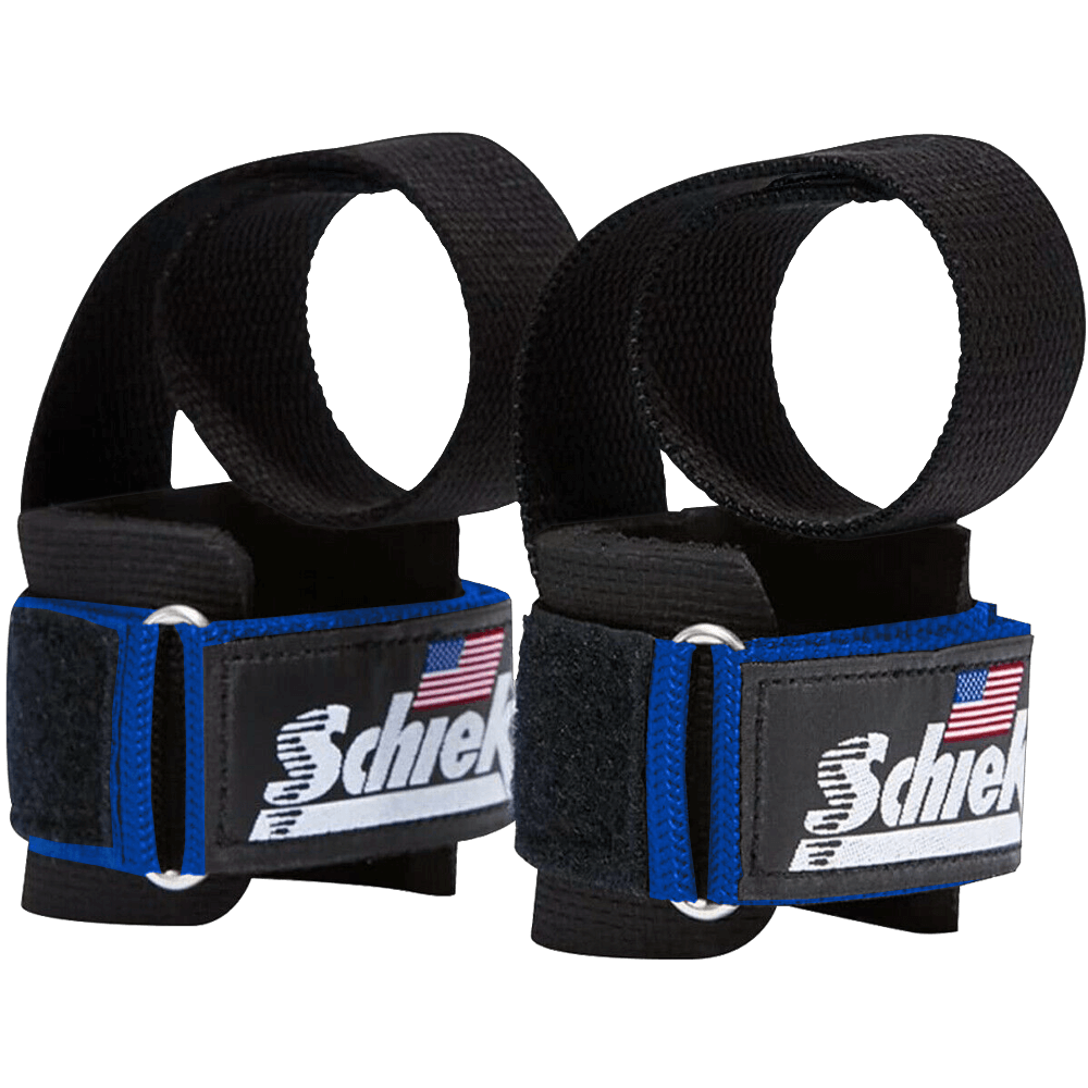 Schiek Power Lifting Straps i navy blå