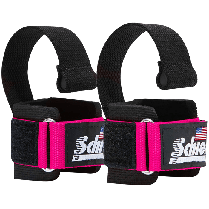 Power Lifting Straps with Dowel - Pink