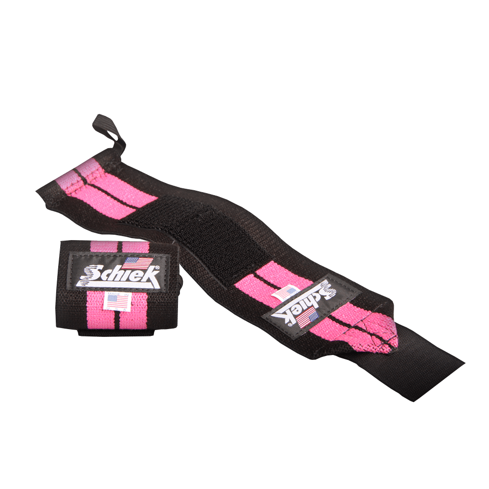 12" Heavy Duty Wrist Wraps - Pink