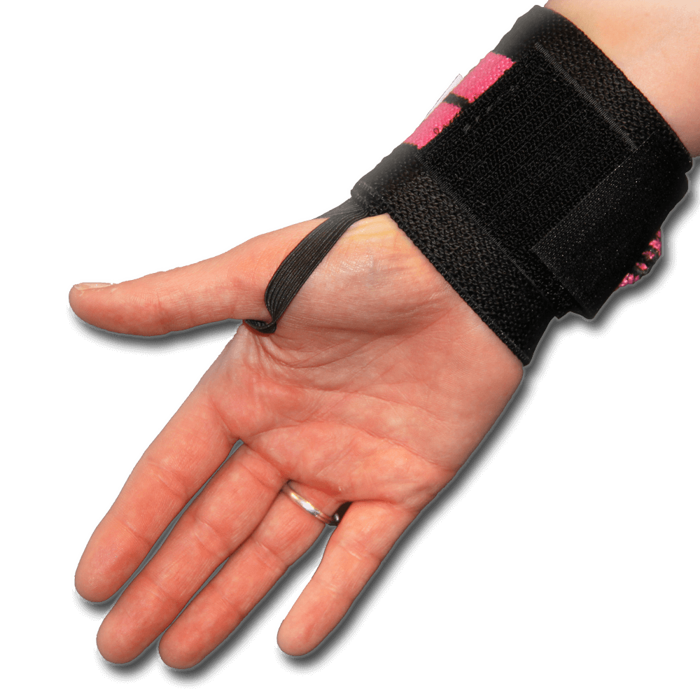 12" Heavy Duty Wrist Wraps - Pink