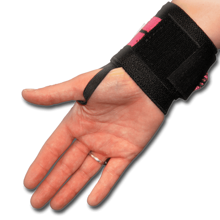 12" Heavy Duty Wrist Wraps - Pink