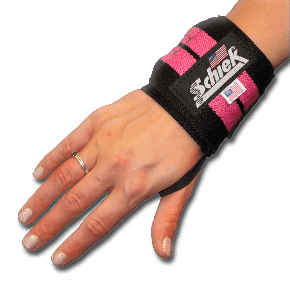 12" Heavy Duty Wrist Wraps - Pink